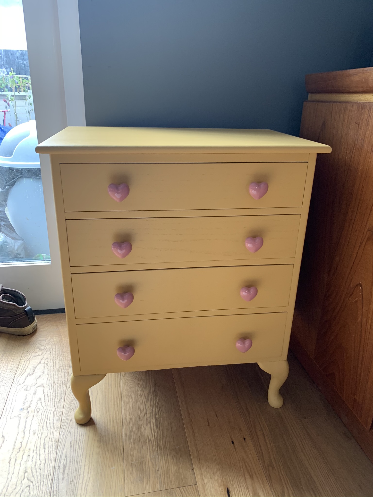 Yellow Chest with Heart Handles